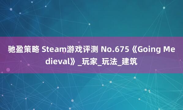 驰盈策略 Steam游戏评测 No.675《Going Medieval》_玩家_玩法_建筑